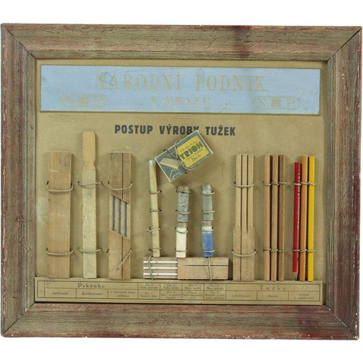 Vintage wall art, Czechoslovakia 1960