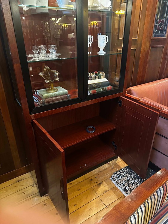 Image 1 of Schuitema Decoforma Display Cabinet - Exclusive Bubinga Wood & Ebony Details