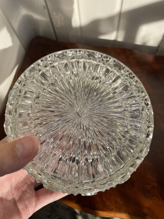 Image 1 of Portagioie o scatola portagioie in cristallo Baccarat, bijoux 1900-1930