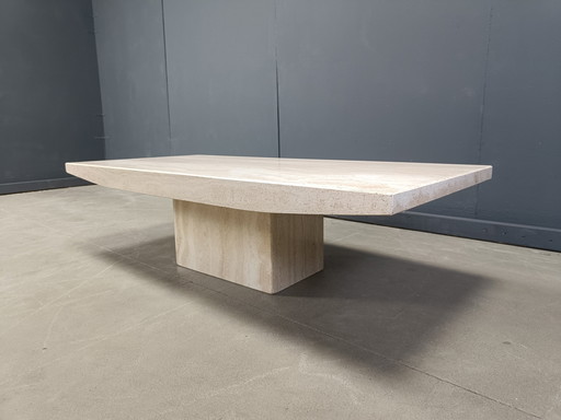 Vintage Travertine Coffee Table, 1970s