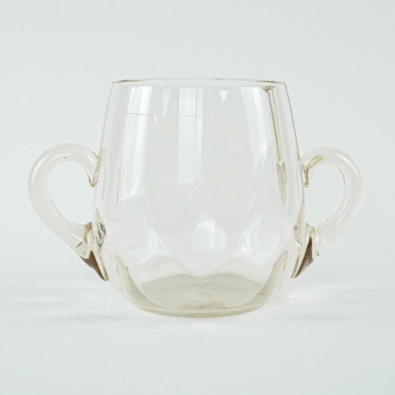 Image 1 of Secchiello per il ghiaccio in vetro, design italiano, anni '70, prodotto in Italia