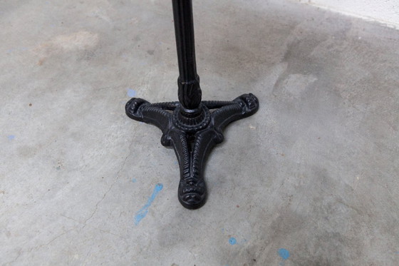 Image 1 of Marble and cast iron plant stand, 1960s, D30