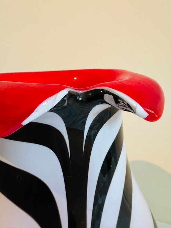 Image 1 of Set of vintage Italian designer vases - Empoli art glass (ca. 1970)