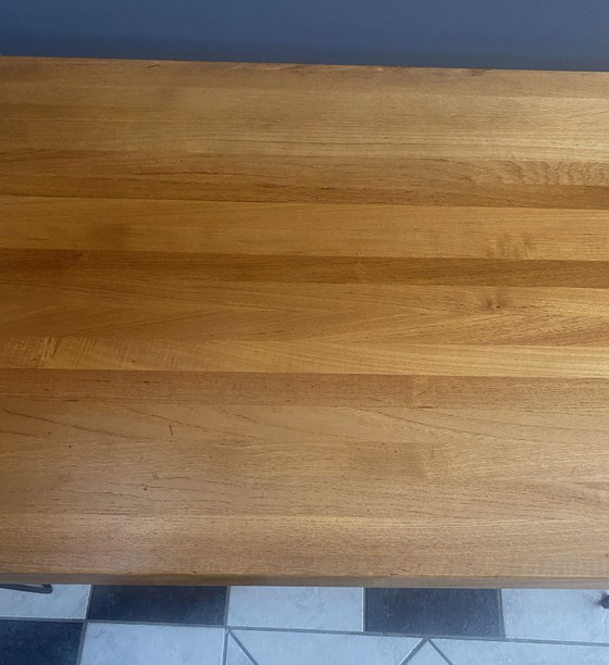 Image 1 of Danish dining table with hairpin legs