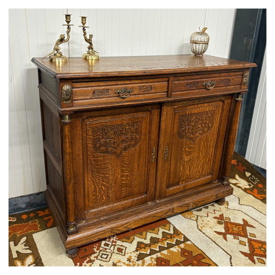 Image 1 of Prachtige antieke eikenhouten kast