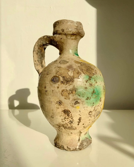 Image 1 of Small Quartara in polychrome majolica from Caltagirone