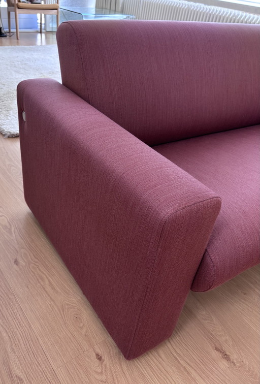 Artifort 3-Seater Sofa C691-3, Upholstered Fabric Balder 19/71, Terra-Brique – banken, Metal, Textile (photo 2 of 9)