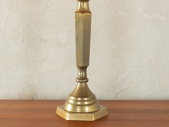 Image 1 of 2 große Messing-Tischlampen aus den 60er Jahren