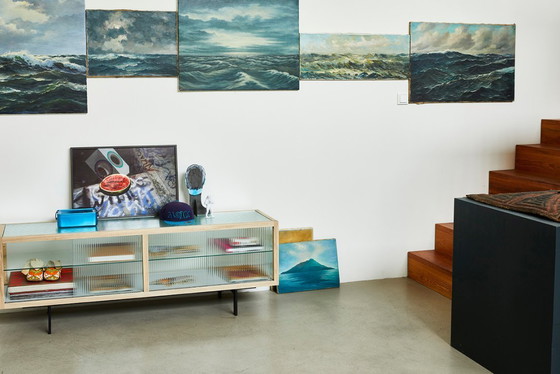 Image 1 of Mobile basso HK Living - Vetro scanalato