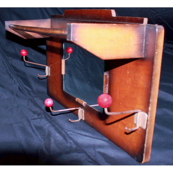 Image 1 of Vintage mahogany coat rack, 1950