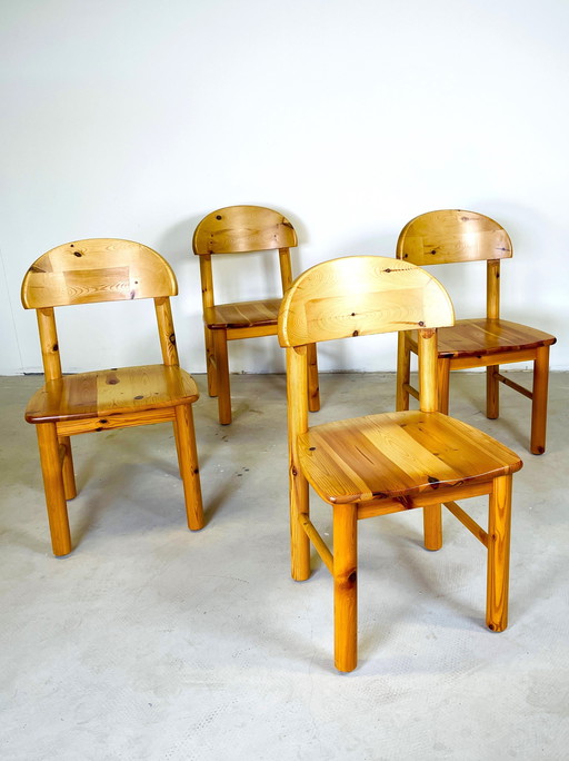 4 X Pine Rainer Daumiller Set Dining Chairs