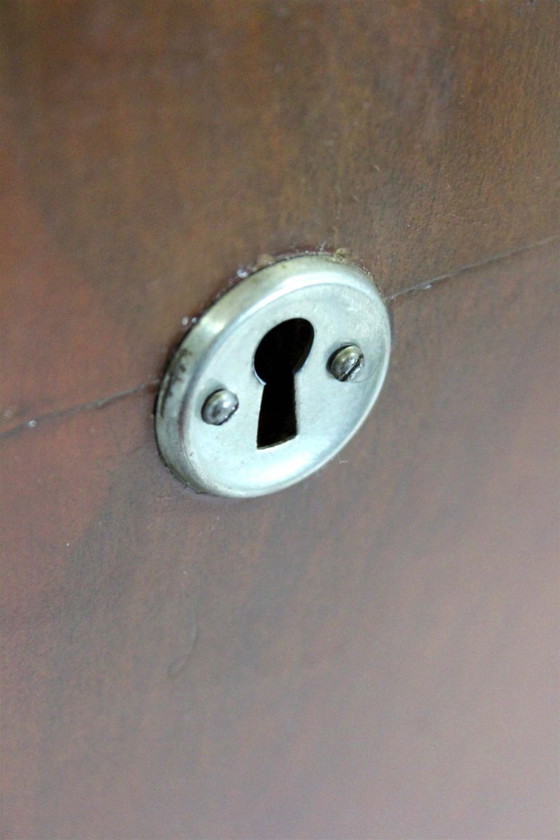 Image 1 of Armoire Bauhaus en acier chromé et tubulaire de Hynek Gottwald, années 1940