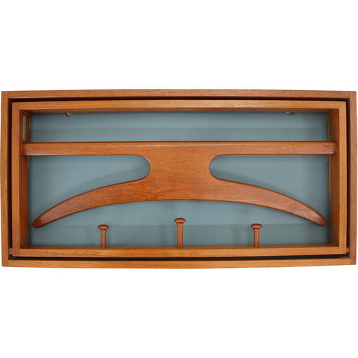 Appendiabiti vintage in teak di Adam Hoff e Poul Østergaard, 1960