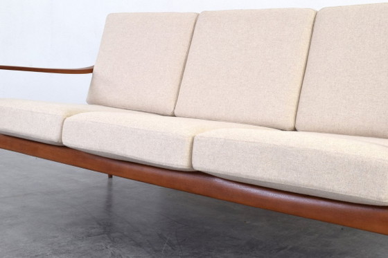 Canapé en teck de style Mid-Century de Knoll Antimott, années 1960 – Canapés 3 places, Wood, Wool (photo 13 of 15)