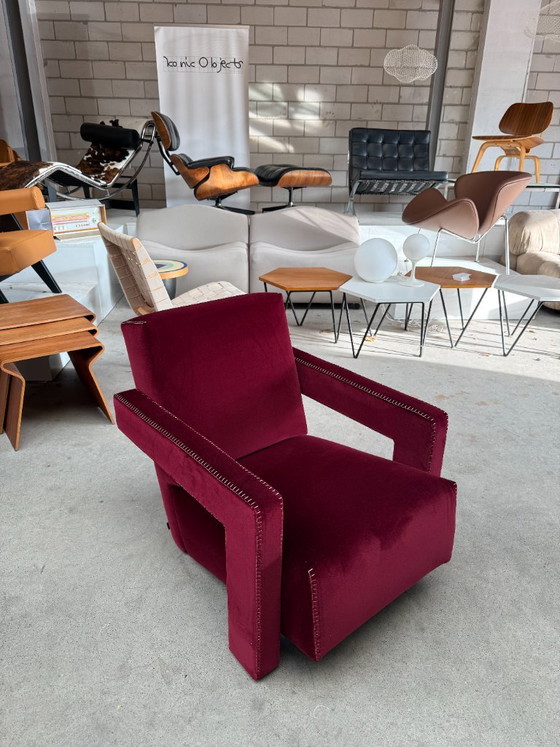 Poltrona Cassina Utrecht, Gerrit Rietveld (disponibilità: 2) – Poltrone, Tessile, Velluto (photo 2 of 7)