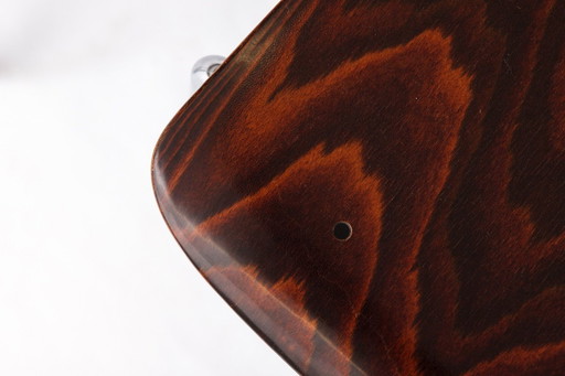 2 van 8 Vintage Casala stapelbare stoelen, Duitsland jaren 70, multiplex en chroom