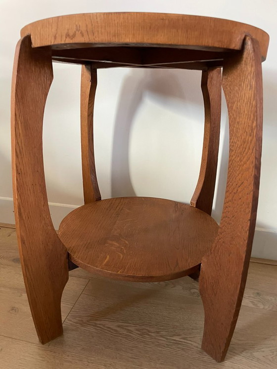 Amsterdam School side table, 1920s – Wood (photo 2 of 8)