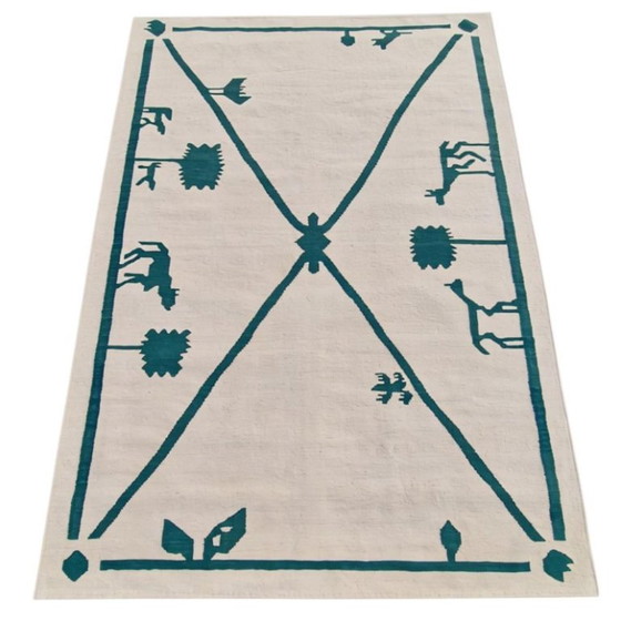 Diego Giacometti Rug | La Promenade des Amis | Handwoven Wool | Unique Art | 100 × 69 in – Rugs & carpets (photo 11 of 12)