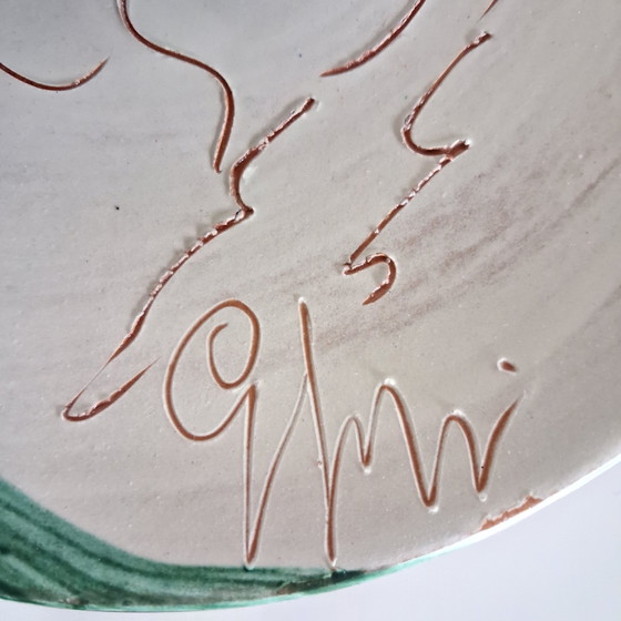 Giovanni Poggi Pferdeteller, Werkstatt Giorgio Albisola – San Giorgio, Dekorative Objekte, Ceramic (photo 3 of 6)