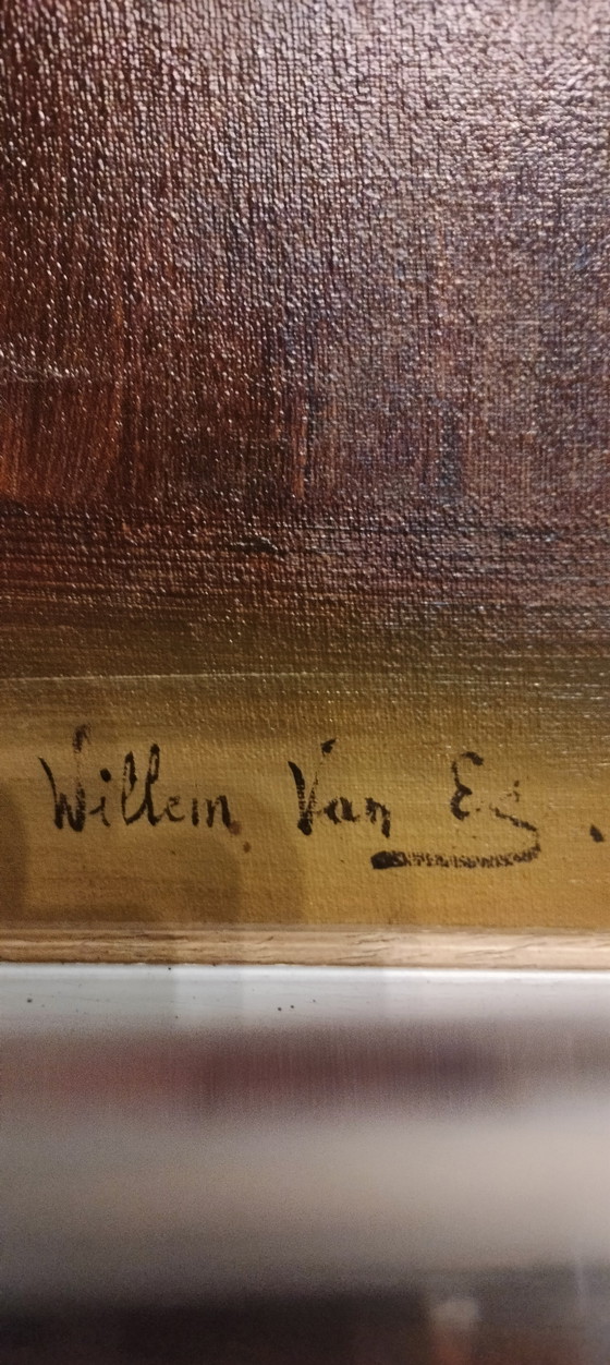 Image 1 of Nature morte peinte par l'artiste néerlandais Willem Van Es (1904-1976)