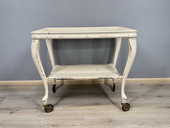 Image 1 of Chippendale serving trolley with webbing top