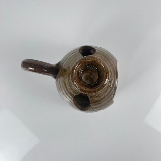 Image 1 of Antique stoneware lantern, brown, 1960