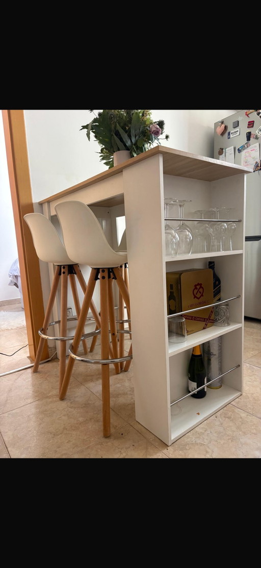 Bartisch + Stühle