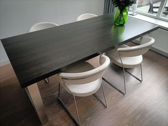 Image 1 of Dining table with 4 chairs