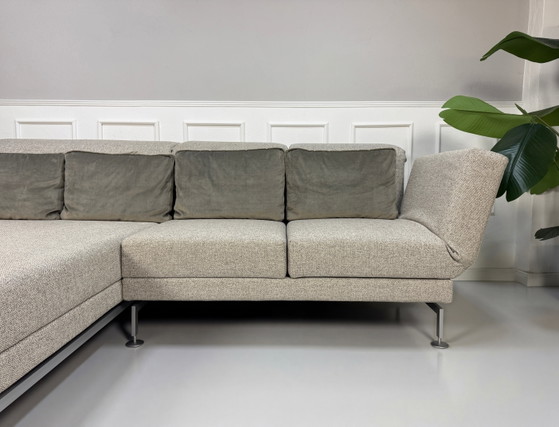 Image 1 of Brühl Moule Ecksofa Stoff Sofa Grau Couch Schlaffunktion