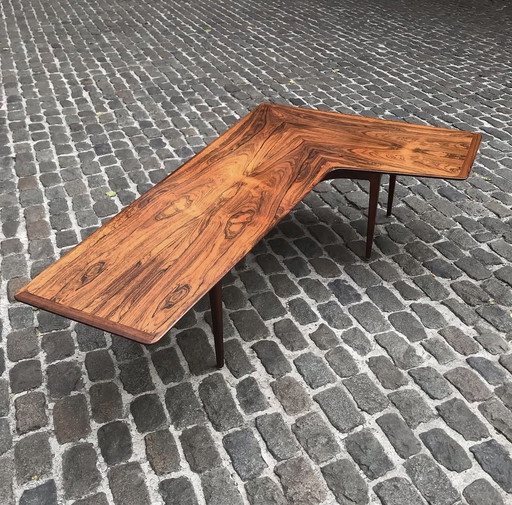 Une Table Basse Boomerang, Danemark, 1960's