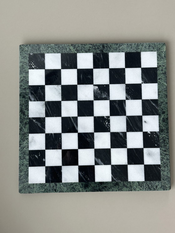 Image 1 of Marmeren schaakspel XL groot schaakset bord steen 