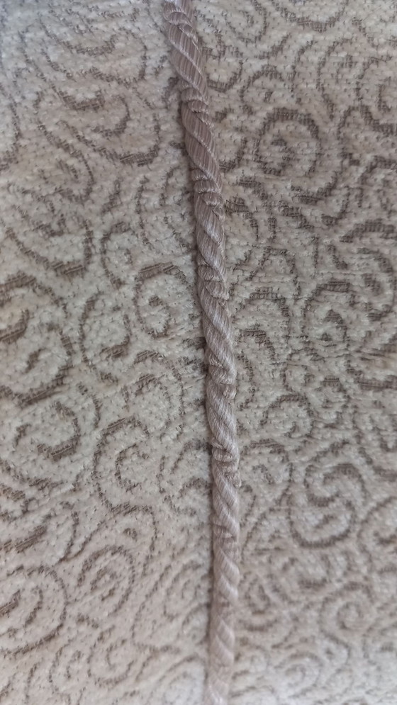 Danish shell armchair 1950s, Textile, Wood, Beige (photo 6 of 7)