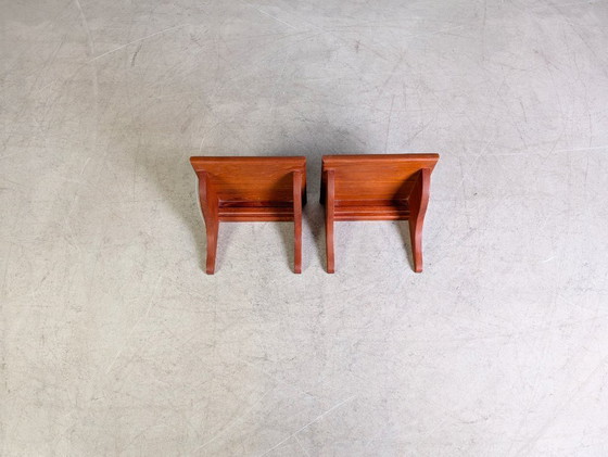 Image 1 of Original 2er Set Midcentury Wandkonsole Wandregal teak 1960