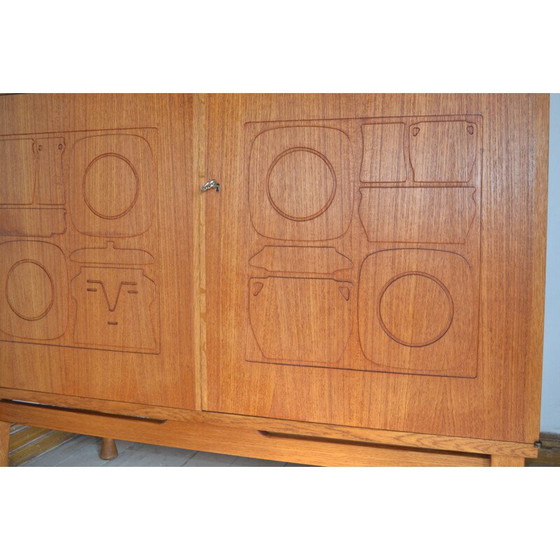 Image 1 of Vintage teak cabinet "Krus" by Yngve Ekström for Westbergs Möbler, Sweden 1962