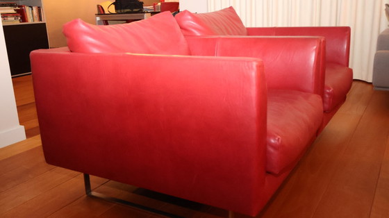 Image 1 of Montis Axel armchair, leather, color Gaucho cherry
