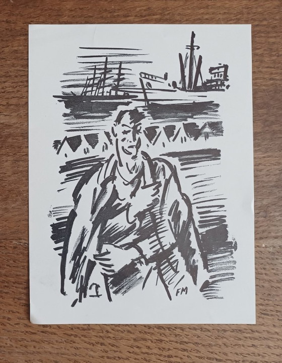 Masereel, 'The Variety Theater', woodcut + printed print – Lithographs & prints, Paper (photo 5 of 5)