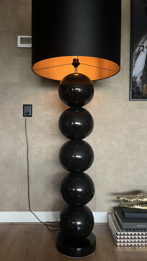Image 1 of Stout Verlichting Milano Bollen Vloerlamp Zwart -Champagne Dimbaar