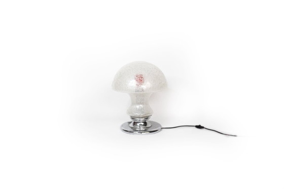 Image 1 of Vintage paddestoel lamp van glas