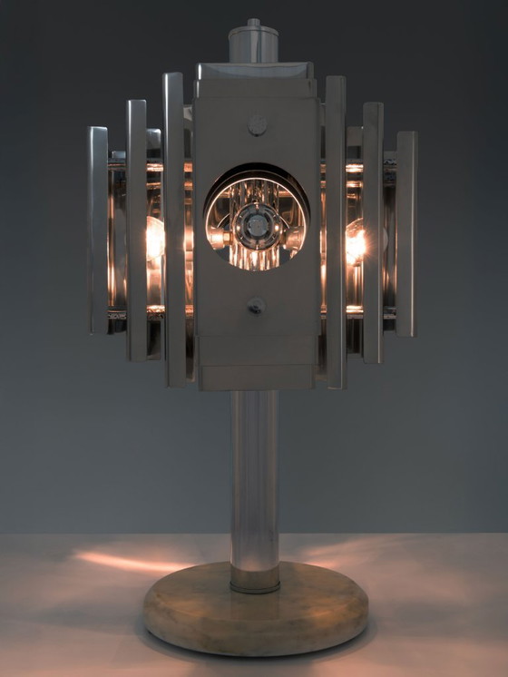 Image 1 of Italienische Tischlampe mit Chromüberzug