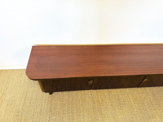 Image 1 of Vintage varnished low sideboard, 1960