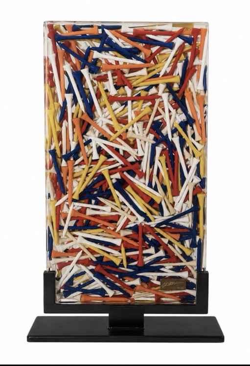 Arman Golf Tees 2003 HC 4/20 Archives Durand Ruel Accumulation Sculptur