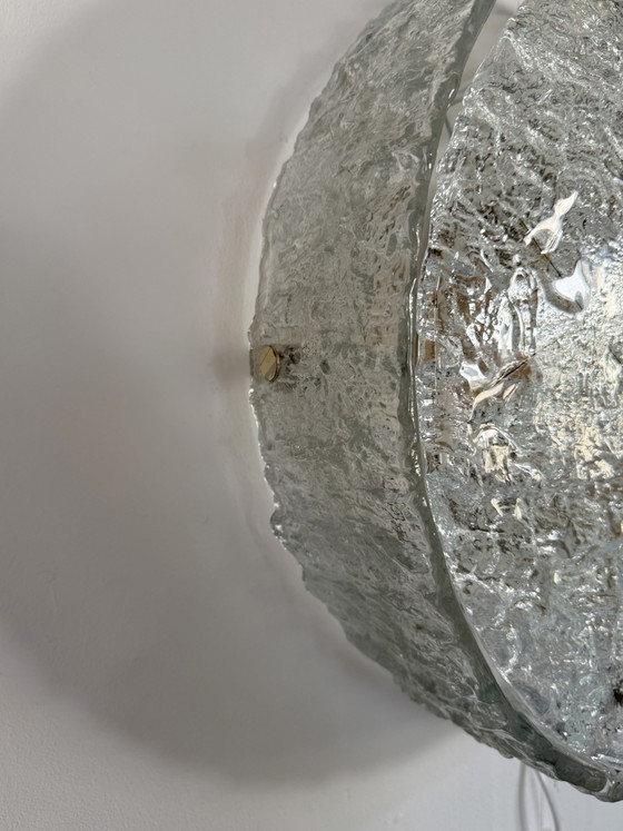 Image 1 of Tabour XL iceglass wall/ceiling lamp, Kaiser Leuchte '70