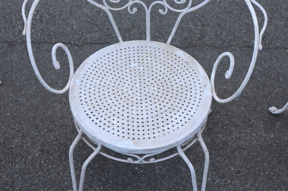 Image 1 of Tuinset met tafel en 6 fauteuils, Italië, jaren 70