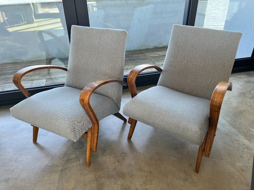 Due poltrone Tatra Nábytok vintage della metà del secolo