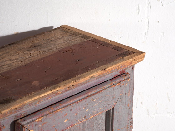 Antieke beschilderde kast van grenenhout – Centraal-Europa, circa 1900 – Opbergkast, Iron, Rustic (photo 22 of 40)