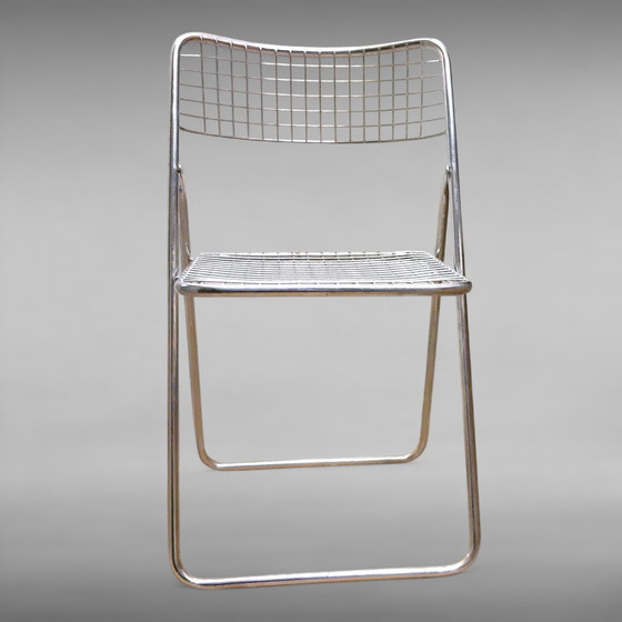 Image 1 of Ted Net Chrome Folding Chair Design Niels Gammelgaard For IKEA