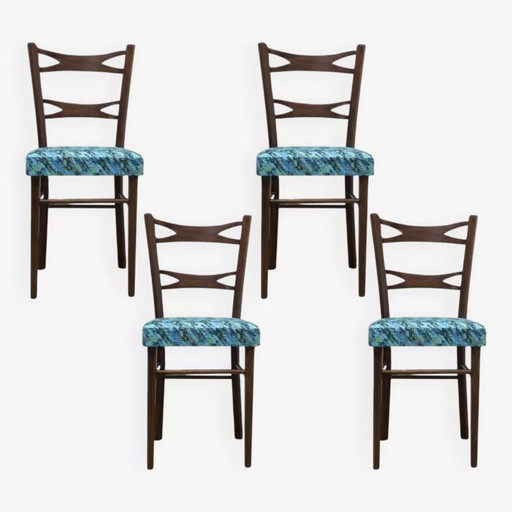 Spanische Esszimmerstühle von Muebles Mocholi, 1960er Jahre, Satz von 4