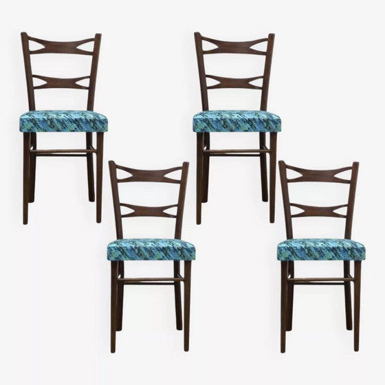 Image 1 of Spanische Esszimmerstühle von Muebles Mocholi, 1960er Jahre, Satz von 4