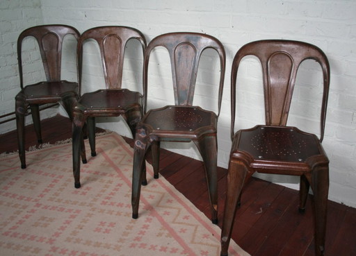 4 sillas Fibrocit restauradas