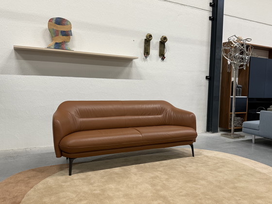 Image 1 of Leolux Lindo Sofa 3 Seater Ceras Auburn leather 210